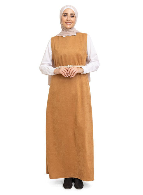 Autumnal Winter Sleeveless Dress - Khotwh